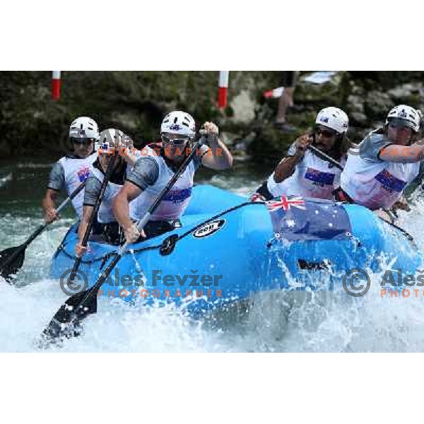 Australia men team during slalom race at 2009 World Rafting Championship on river Vrbas, Banja Luka, Bosnia and Herzegovina 23.5.2009 