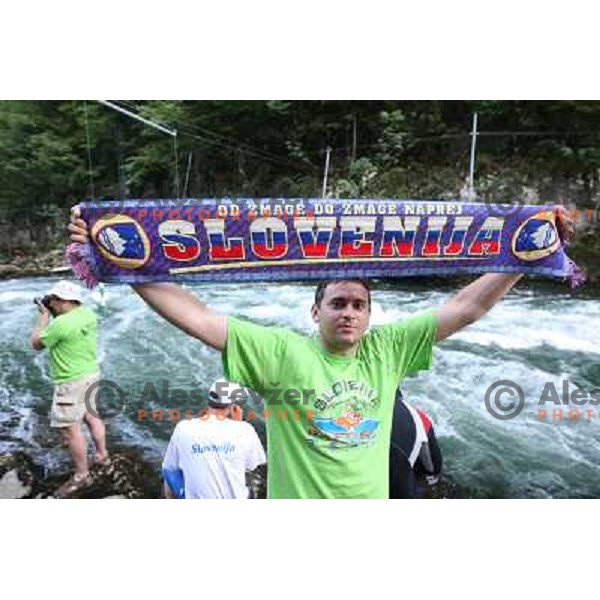 Slovenia fan at 2009 World Rafting Championship on river Vrbas, Banja Luka, Bosnia and Herzegovina 23.5.2009 