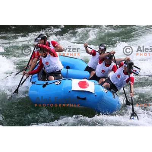 Japan men team during slalom race at 2009 World Rafting Championship on river Vrbas, Banja Luka, Bosnia and Herzegovina 23.5.2009 