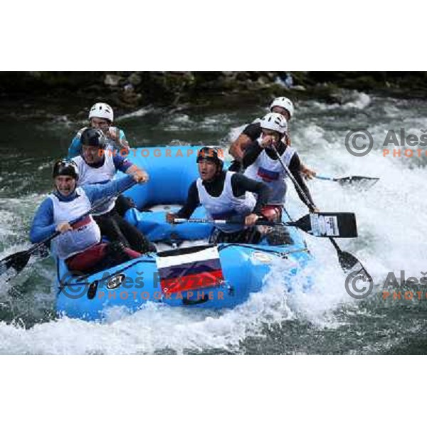 Russia men team during slalom race at 2009 World Rafting Championship on river Vrbas, Banja Luka, Bosnia and Herzegovina 23.5.2009 