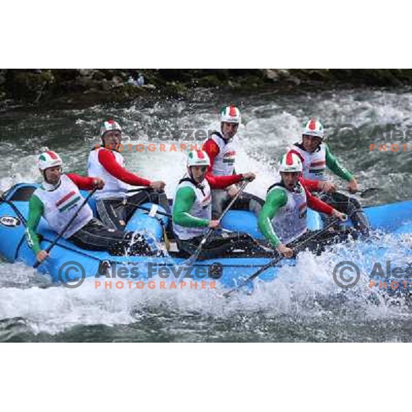 Hungary men team during slalom race at 2009 World Rafting Championship on river Vrbas, Banja Luka, Bosnia and Herzegovina 23.5.2009 