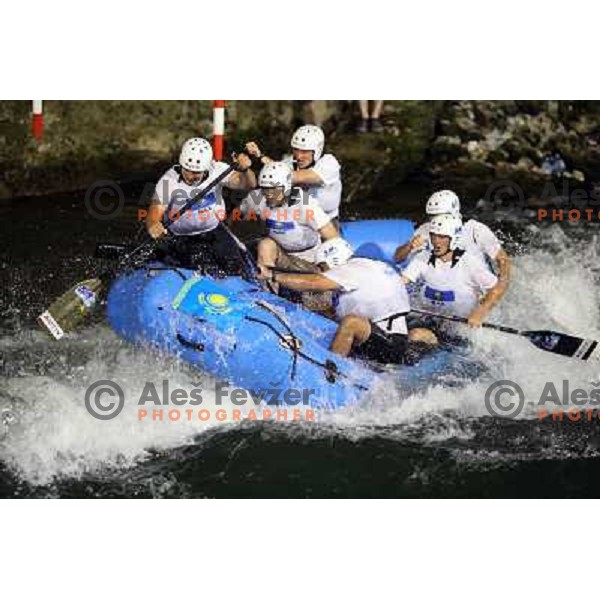 Kazakhstan men team during slalom race at 2009 World Rafting Championship on river Vrbas, Banja Luka, Bosnia and Herzegovina 23.5.2009 