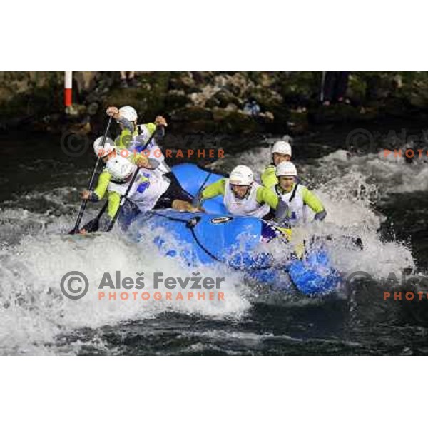 BiH men team during slalom race at 2009 World Rafting Championship on river Vrbas, Banja Luka, Bosnia and Herzegovina 23.5.2009 