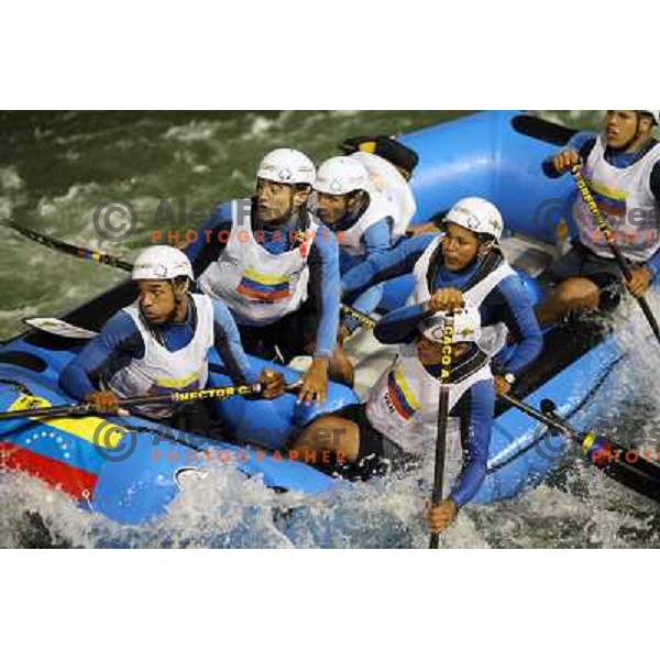 Venezuela men team during slalom race at 2009 World Rafting Championship on river Vrbas, Banja Luka, Bosnia and Herzegovina 23.5.2009 