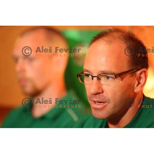 Dany Gelinas, new head cocah of Tilia Olimpija at press conference of HDD Tilia Olimpija in Pizzeria Foculus, Ljubljana 27.5.2009 