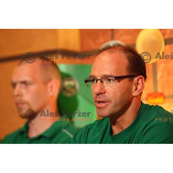 Dany Gelinas, new head cocah of Tilia Olimpija at press conference of HDD Tilia Olimpija in Pizzeria Foculus, Ljubljana 27.5.2009 