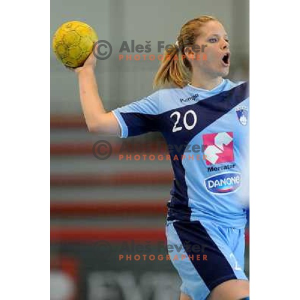 Mitrusevska at handball match Slovenia - Italy, friendly match of theslovenian women\'s national handball team , Kodeljevo , Ljubljana 