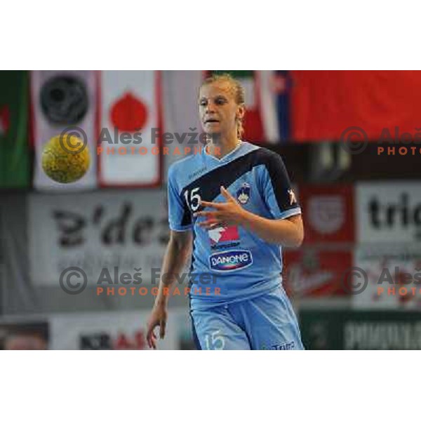 Varlec at handball match Slovenia - Italy, friendly match of theslovenian women\'s national handball team , Kodeljevo , Ljubljana 