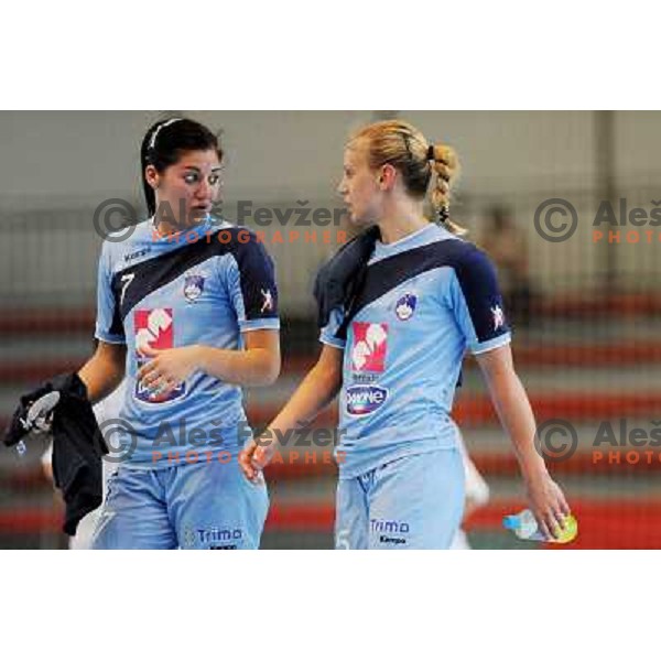 Son, Varlec at handball match Slovenia - Italy, friendly match of theslovenian women\'s national handball team , Kodeljevo , Ljubljana 