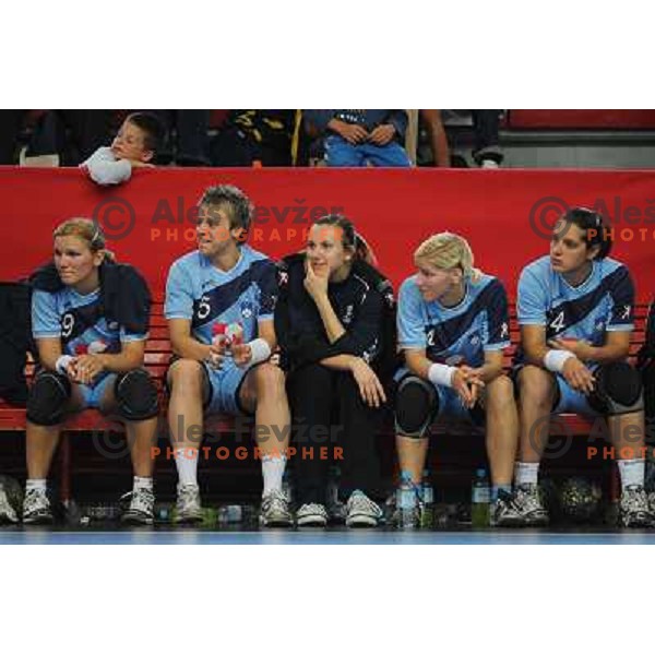 Irman, Praprotnik, Pandzic, Zrnec, Naglic at handball match Slovenia - Italy, friendly match of theslovenian women\'s national handball team , Kodeljevo , Ljubljana 