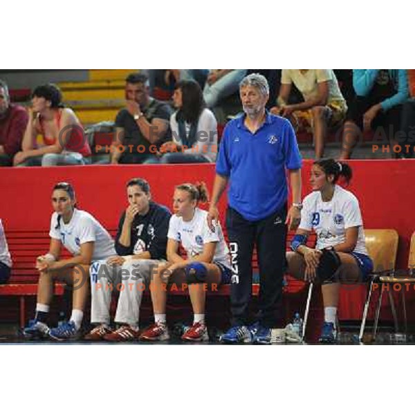 Italian team coach Boris Cuk at handball match Slovenia - Italy, friendly match of theslovenian women\'s national handball team , Kodeljevo , Ljubljana 