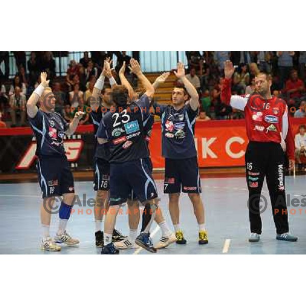 Slovenian national handball team at handball match Slovenia - Slovakia, friendly match of the slovenian national handball team , Kodeljevo , Ljubljana 