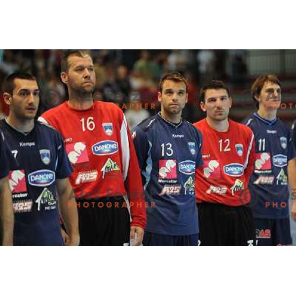 Slovenian national handball team at handball match Slovenia - Slovakia, friendly match of the slovenian national handball team , Kodeljevo , Ljubljana 