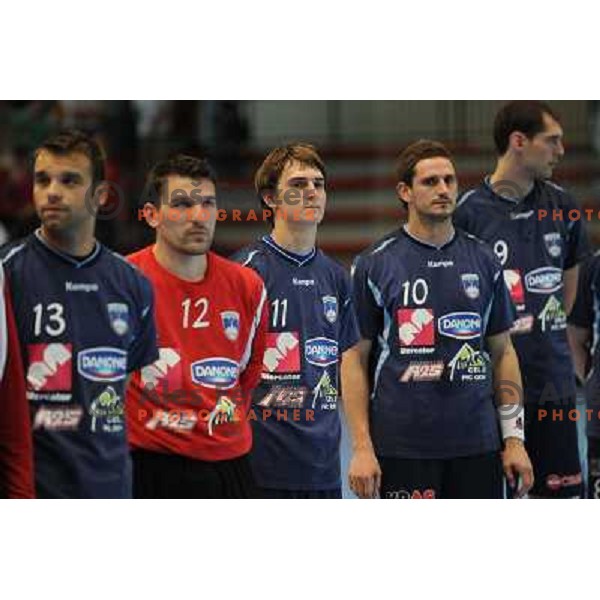 Slovenian national handball team at handball match Slovenia - Slovakia, friendly match of the slovenian national handball team , Kodeljevo , Ljubljana 