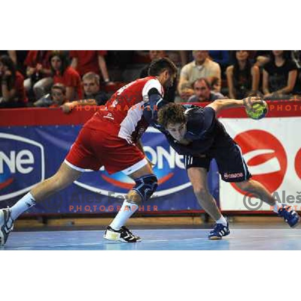 Skube at handball match Slovenia - Slovakia, friendly match of the slovenian national handball team , Kodeljevo , Ljubljana 