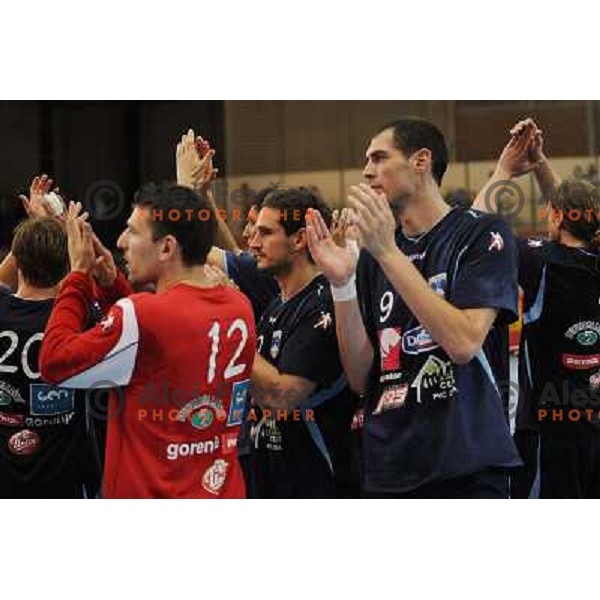 Slovenian national handball team at handball match Slovenia - Slovakia, friendly match of the slovenian national handball team , Kodeljevo , Ljubljana 