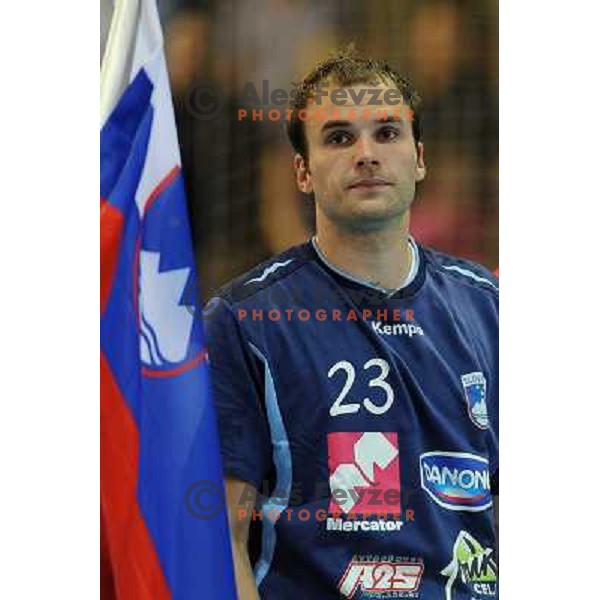 Zorman at handball match Slovenia - Belarus, Qualifying match for the European championship Austria 2010, Kodeljevo , Ljubljana, 10.06.2009 