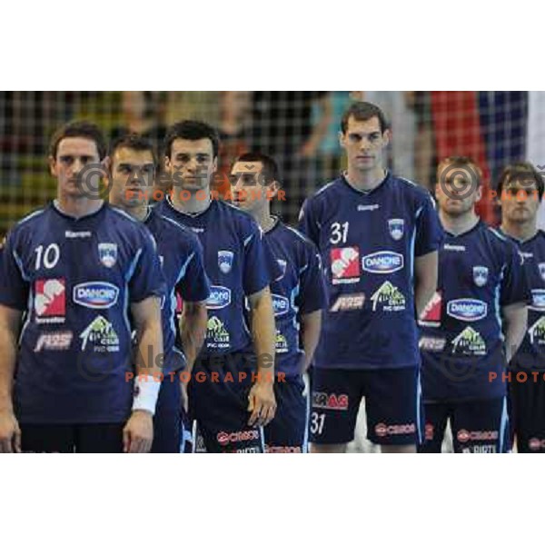 Kavas, Brumen, Cehte, Gajic, Biblija, Mlakar, Zvizej Luka at handball match Slovenia - Belarus, Qualifying match for the European championship Austria 2010, Kodeljevo , Ljubljana, 10.06.2009 