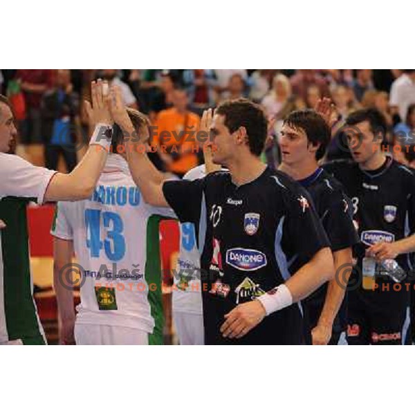 Kavas, Skube, Cehte at handball match Slovenia - Belarus, Qualifying match for the European championship Austria 2010, Kodeljevo , Ljubljana, 10.06.2009 