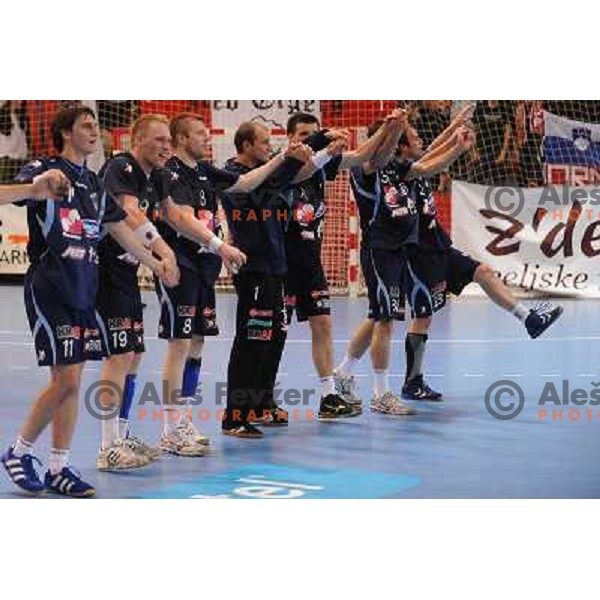Skube, Zvizej Miha, Mlakar, Rezar, Zorman, at handball match Slovenia - Belarus, Qualifying match for the European championship Austria 2010, Kodeljevo , Ljubljana, 10.06.2009 
