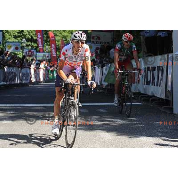 Mahoric at the finish of the 2nd stage of Tour de Slovenia 2009, Ljubljana Castle, Ljubljana, 19.06.2009 