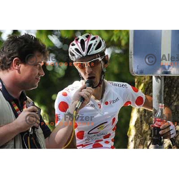 Mahoric at the finish of the 2nd stage of Tour de Slovenia 2009, Ljubljana Castle, Ljubljana, 19.06.2009 