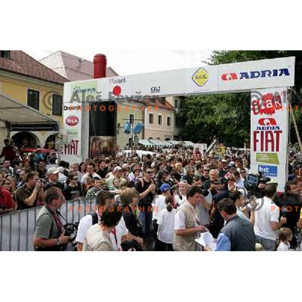 Fourth stage of cycling race Tour de Slovenie with finish in Novo Mesto, Slovenia 21.6.2009. Overall winner became Jakob Fuglsang from Denmark/ Team Saxo Bank 