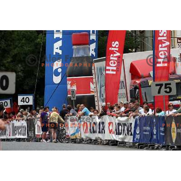 Fourth stage of cycling race Tour de Slovenie with finish in Novo Mesto, Slovenia 21.6.2009. Overall winner became Jakob Fuglsang from Denmark/ Team Saxo Bank 