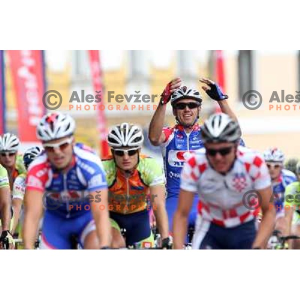 Uros Murn at Fourth stage of cycling race Tour de Slovenie with finish in Novo Mesto, Slovenia 21.6.2009. Overall winner became Jakob Fuglsang from Denmark/ Team Saxo Bank 
