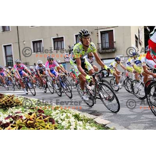 Fourth stage of cycling race Tour de Slovenie with finish in Novo Mesto, Slovenia 21.6.2009. Overall winner became Jakob Fuglsang from Denmark/ Team Saxo Bank 