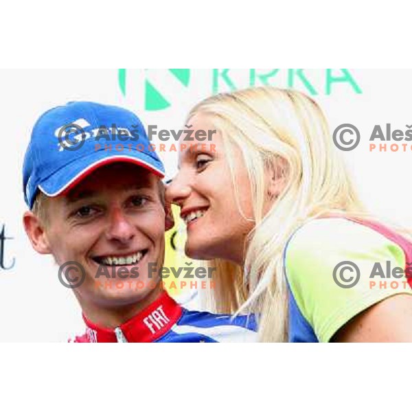 Tomaz Nose after Fourth stage of cycling race Tour de Slovenie with finish in Novo Mesto, Slovenia 21.6.2009. Overall winner became Jakob Fuglsang from Denmark/ Team Saxo Bank 