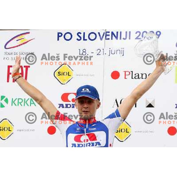 Tone Kump at Fourth stage of cycling race Tour de Slovenie with finish in Novo Mesto, Slovenia 21.6.2009. Overall winner became Jakob Fuglsang from Denmark/ Team Saxo Bank 