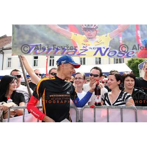Tomaz Nose after Fourth stage of cycling race Tour de Slovenie with finish in Novo Mesto, Slovenia 21.6.2009. Overall winner became Jakob Fuglsang from Denmark/ Team Saxo Bank 