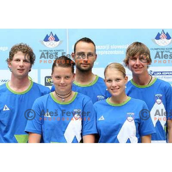 members of Slovenia golf team for Mediteranean Games- Pescara 2009 at official presentation in Union Hall, Ljubljana 16.6.2009 