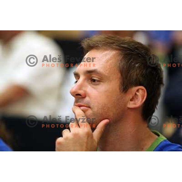 Blaz Perko ,member of staff of Slovenia team for Mediteranean Games- Pescara 2009 at official presentation in Union Hall, Ljubljana 16.6.2009 