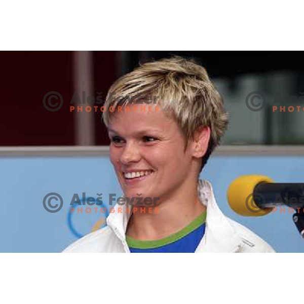 Urska Zolnir,member of Slovenia judo team at Mediteranean Games- Pescara 2009 at official reception in Union Hall, Ljubljana 7.7.2009 
