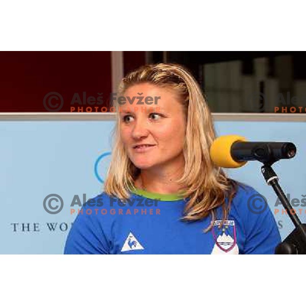 Spela Ponomarenko, member of Slovenia team at Mediteranean Games- Pescara 2009 at official reception in Union Hall, Ljubljana 7.7.2009 