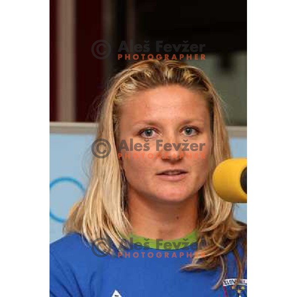 Spela Ponomarenko, member of Slovenia team at Mediteranean Games- Pescara 2009 at official reception in Union Hall, Ljubljana 7.7.2009 