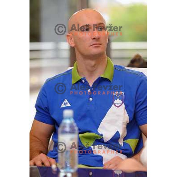 Krajnc at the presentation of the Slovenian team for the 8th World Games , Ljubljana, 10.07.2009 