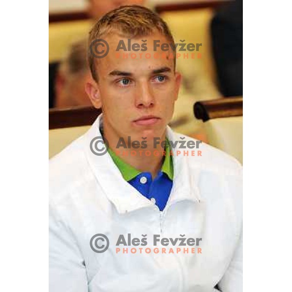 Borcnik at the presentation of the Slovenian team for the 8th World Games , Ljubljana, 10.07.2009 