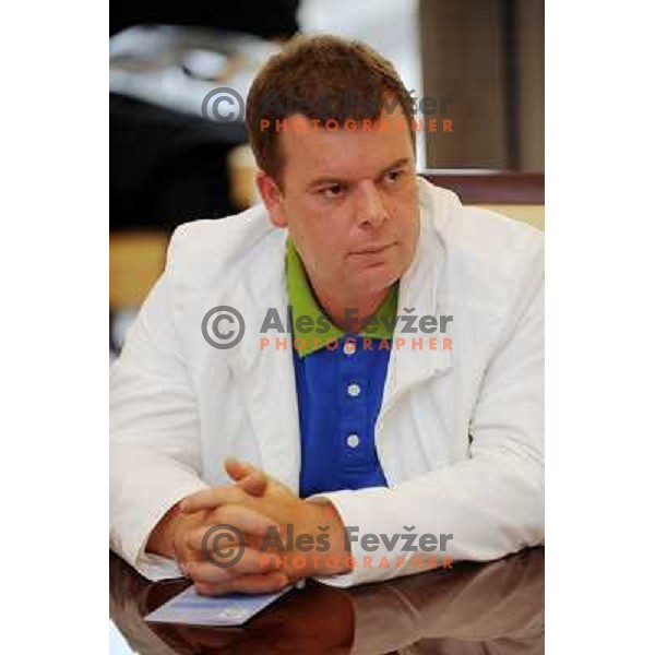 Kosec at the presentation of the Slovenian team for the 8th World Games , Ljubljana, 10.07.2009 