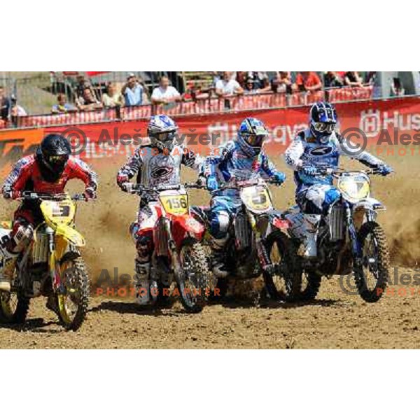 Hansen, Smrekar, Lozano Rico, Kragelj (L-R) at motocross MX3 world cup, Orehova vas, 12.7.2009 