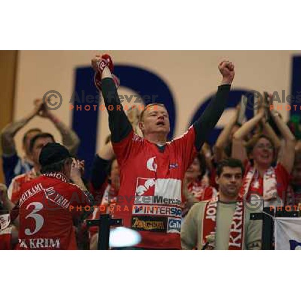 action during Handball Champions league women match betwwen Aalborg (DEN) and Krim Mercator (SLO) in Aalborg, Denmark on April 17, 2006