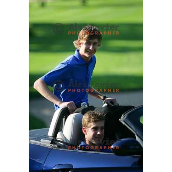  Tim Gornik, member of Slovenia golf team, gold medal winner at Mediteranean games in Pescara, Italy at reception in golf club Bled, Kings club house, 13.7.2009