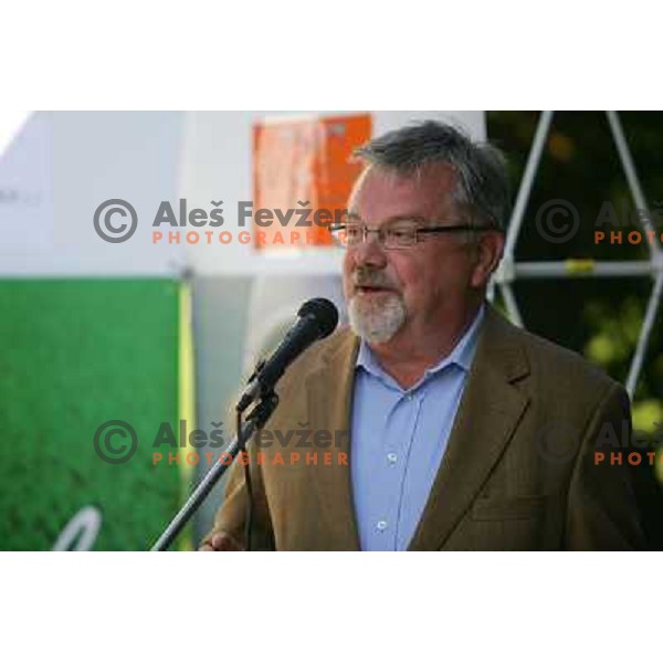  Mayor of Bled, Janez Fajfar at reception in golf club Bled, Kings club house, 13.7.2009