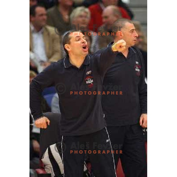 Tone Tiselj in action during Handball Champions league women match betwwen Aalborg (DEN) and Krim Mercator (SLO) in Aalborg, Denmark on April 17, 2006