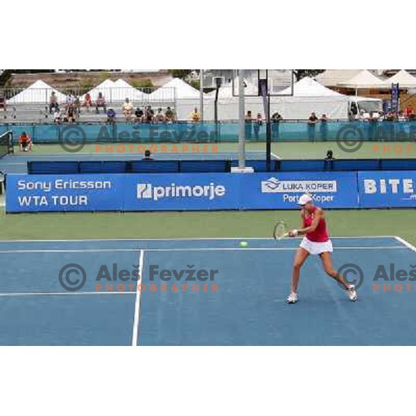 Elena Bovina (RUS) during action in first round of Qualifications for Banka Koper Slovenia Open, WTA tour tournament, Portoroz 18.7.2009 