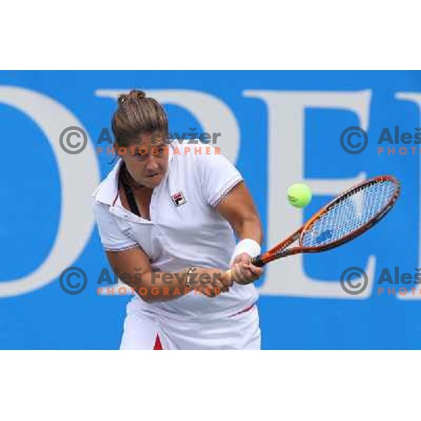 Anna Gerasimou (GRE) during action in first round of Qualifications for Banka Koper Slovenia Open, WTA tour tournament, Portoroz 18.7.2009 