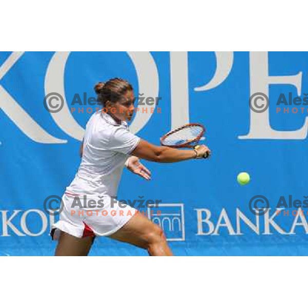 Anna Gerasimou (GRE) during action in first round of Qualifications for Banka Koper Slovenia Open, WTA tour tournament, Portoroz 18.7.2009 