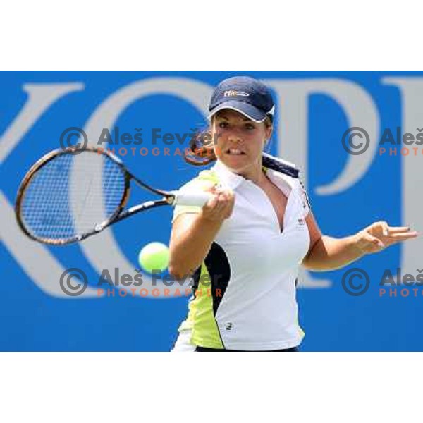 Jasmina Kajtazovic (SLO) during action in first round of Qualifications for Banka Koper Slovenia Open, WTA tour tournament, Portoroz 18.7.2009 